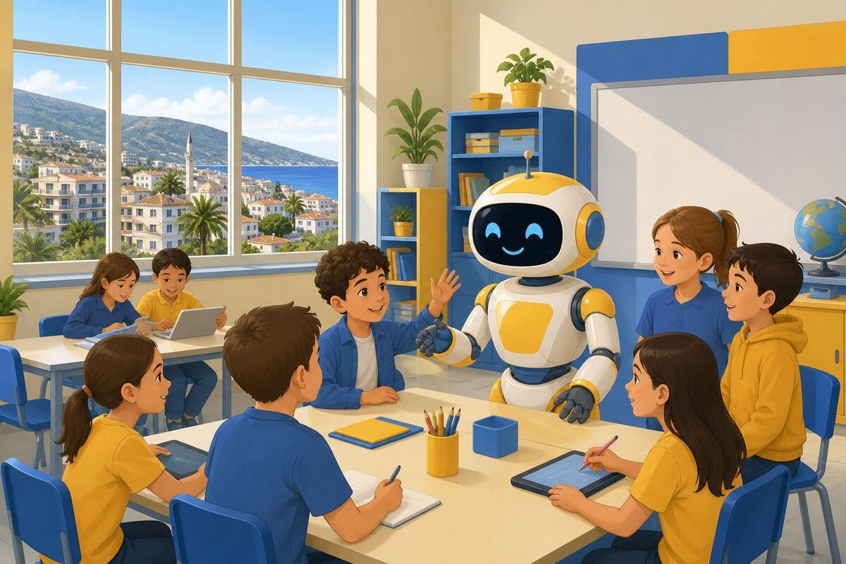 Payallar Alanya için yapay zeka eğitimi illüstrasyonu